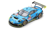 Indlæs billede til gallerivisning Porsche 911 GT3 R #23 AUST/MENZEL/SEEFRIED 24H NURBURGRING 2021 blå/gul 1:43
