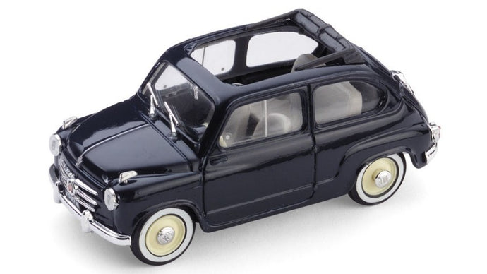 FIAT 600 CONVERTIBILE APERTA 1956 BLEU SCURO 1:43