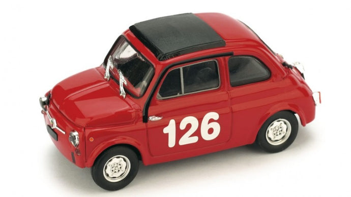 FIAT 595 ABARTH N.126 1st PREMIO CAMPAGNANO VALLELUNGA 1965 R.PINTO 1:43