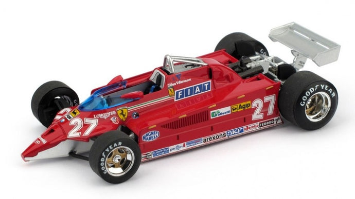 FERRARI 126CK TURBO AEROPORTO ISTRANA 1981 1^ G.VILLENEUVE VS/F104 1:43