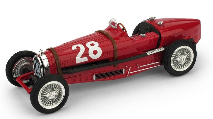 BUGATTI TIPO 59 TAZIO NUVOLARI 1934 N.28 3rd MONACO GP 1:43