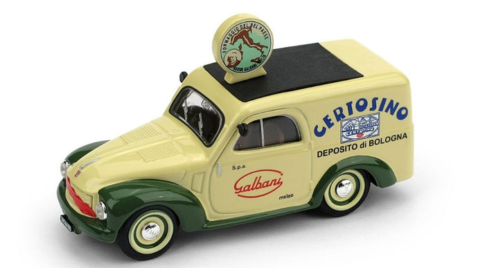 FIAT 500B FURGONE 1950 CERTOSINO GALBANI 1:43