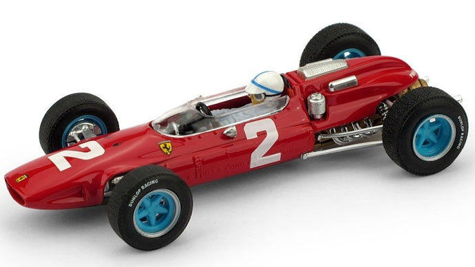 FERRARI F1 158 N 2 WORLD CHAMPION WINNER ITALY GP 1964 JOHN SURTEES 1964 - WITH DRIVER FIGURE RED 1:43