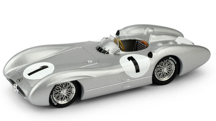 MERCEDES W 196 J.M.FANGIO 1954 N.1 4th GR.BRITAIN GP WORLD CHAMPION 1:43