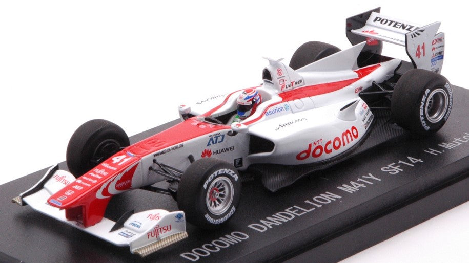 DOCOMO DANDELION M41Y N.41 SUPER FORMULA 2014 H.MUTOH 1:43