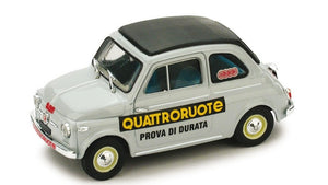 FIAT 500 NUOVA 1958 - PROVA DI DURATA QUATTRORUOTE GREY 1:43