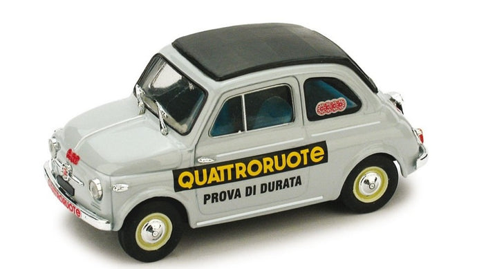 FIAT 500 NUOVA 1958 - PROVA DI DURATA QUATTRORUOTE GREY 1:43