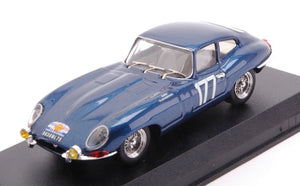 JAGUAR E-TYPE COUPE N 177 TOUR DE FRANCE 1963 CARDI - KLUKASZEWSKI BLUE MET 1:43