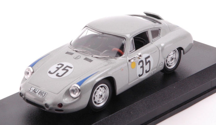 PORSCHE 1600GS ABARTH N 35 LE MANS 1962 BUCHET - SCHILLER SILVER 1:43