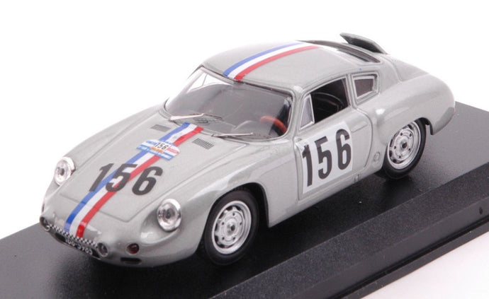 PORSCHE 1600GS ABARTH N 156 TOUR DE FRANCE 1961 R.BOUCHET SILVER 1:43