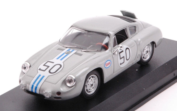 PORSCHE 1600GS CARRERA ABARTH N 50 AUDUSTA GT RACE 1964 C.CASSEL SILVER 1:43