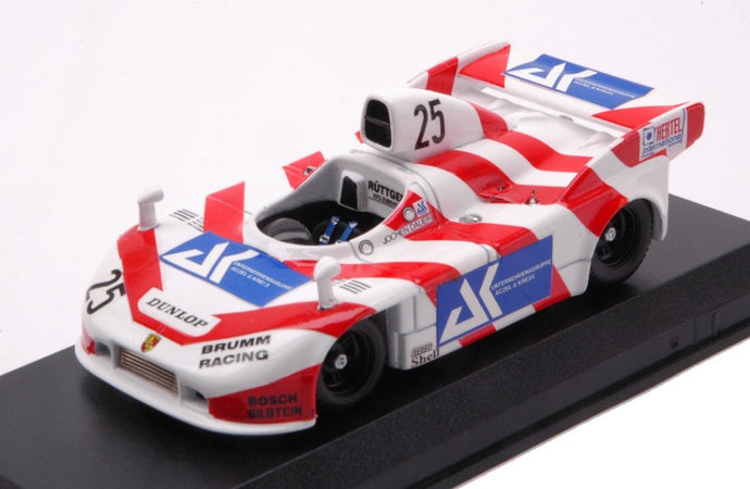 PORSCHE 908/03 TURBO Gr.6 BRUNN RACING N 25 DRM NORISRING 1983 J.DAUER WHITE RED BLUE 1:43