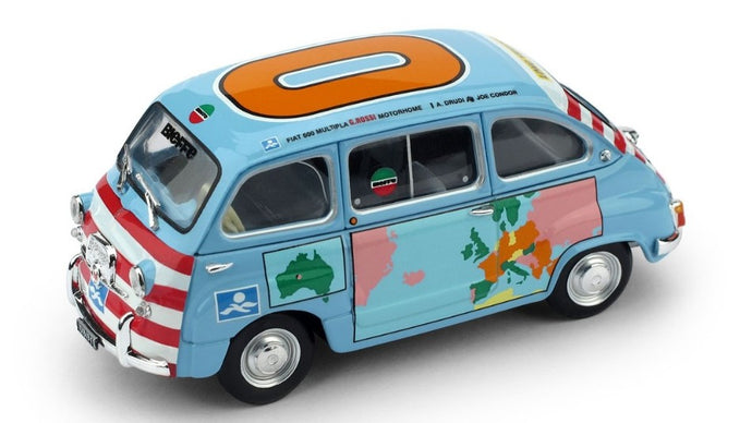 FIAT 600 MULTIPLA 1960 GRAZIANO ROSSI MOTORHOME 1:43