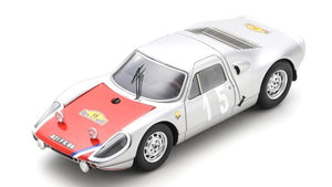 Porsche 904 GTS #15 BUCHET/FERRAND VAINQUEUR RALLYE DES ROUTES DU NORD 1966 sølv/rød 1:43