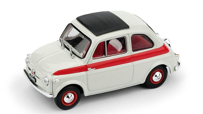 FIAT 500 1959 TETTO APRIBILE SPORT 2a SERIE CHIUSA BIANCO/ROSSO 1:43