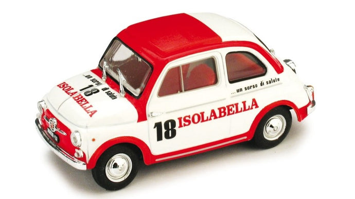 FIAT NUOVA 500D - AMARO ISOLABELLA 1960 WHITE RED 1:43