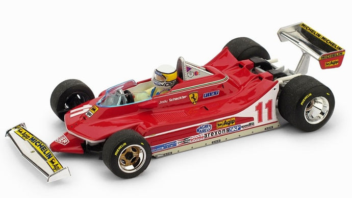 FERRARI F1 312T4 N 11 WORLD CHAMPION WINNER MONZA ITALY GP 1979 JODY SCHECKTER - WITH DRIVER FIGURE RED 1:43