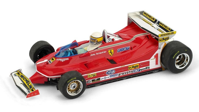 FERRARI 312 T5 J.SCHECKTER 1980 N.1 MONACO GP + PILOTE 1:43