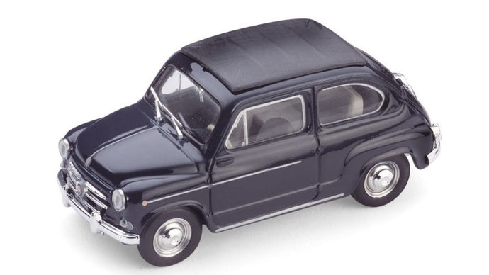 FIAT 600D TRASFORMABILE CHIUSA 1960 BLEU SCURO 456 1:43
