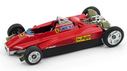 FERRARI F1 126C2 N 27 2nd SAN MARINO IMOLA GP 1982 GILLES VILLENEUVE - MULETTO - T-CAR RED 1:43