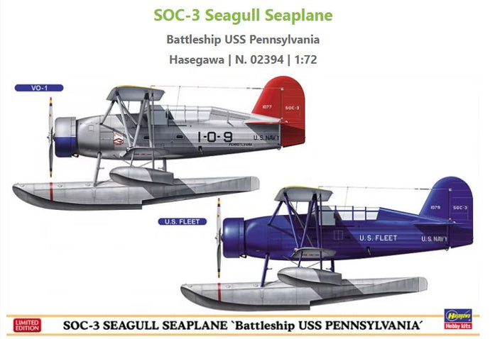 SOC.3 SEAGULL SEAPLANE USS PENNSYLVANIA (2in1) KIT 1:72