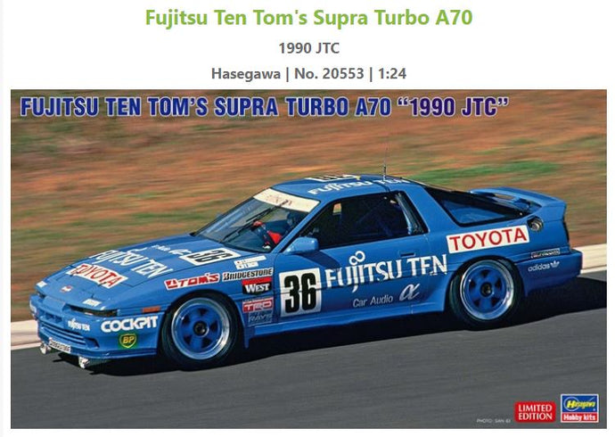 TOYOTA SUPRA A70 TURBO TEAM FUJITSU TEN N 36 JTC 1990 T.KUROSAWA - Y.TACHI / 1:24