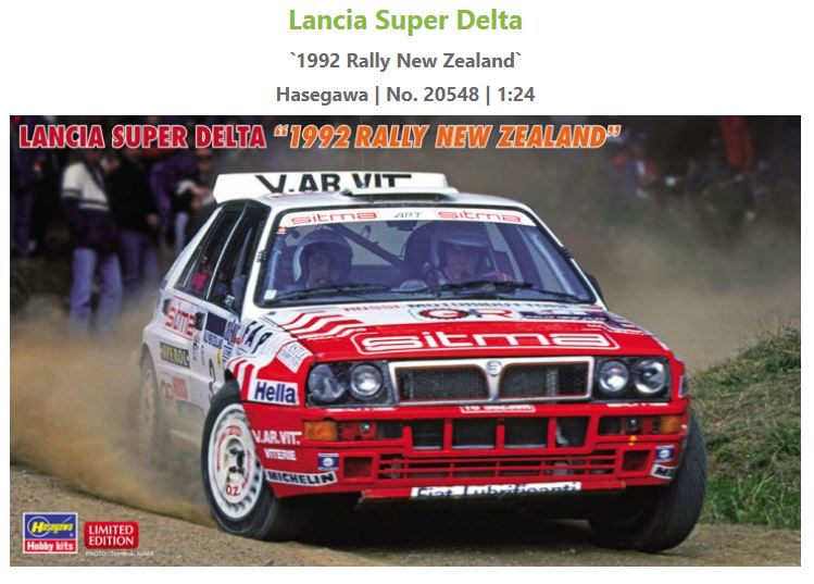 LANCIA SUPER DELTA RALLY NEW ZELAND 1992 KIT 1:24