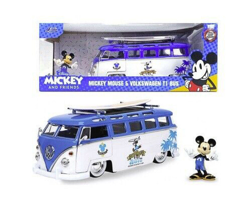 MICKEY VAN VW T1 BUS W/FIGURE 1:24