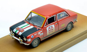 FIAT 128 RALLY N 88 RALLY ISOLA D' ELBA 1972 P.SANTACROCE - L.VERSI RED BLACK 1:43