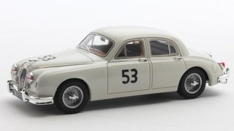 JAGUAR MKII 3.4 LITRE N 53 2nd SIVERSTONE ANNUAL INTERNATIONAL TROPHY MEETING 1959 WHITE 1:43