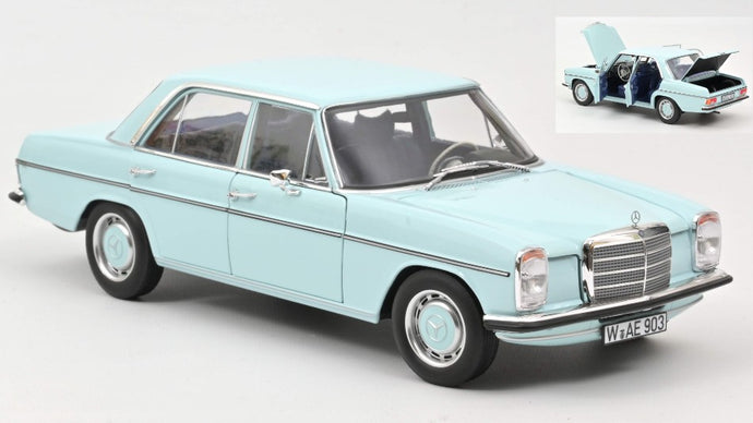 MERCEDES 200 1968 LIGHT BLUE 1:18