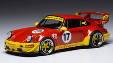 Indlæs billede til gallerivisning Porsche RWB 964 IDLERS BASIS: 911 (964) #17 rød/gul 1:43