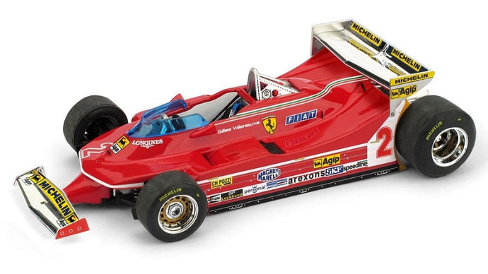 FERRARI 312 T5 GILLES VILLENEUVE 1980 N.2 5th MONACO GP 1:43