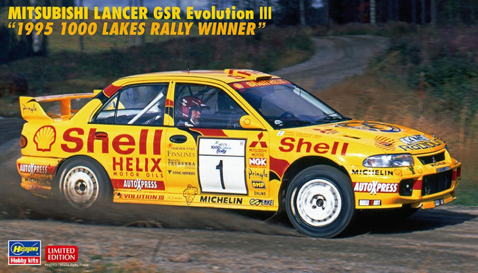 MITSUBISHI LANCER GSR EVO III 95 1000 LAKES RALLY WINNER KIT 1:24