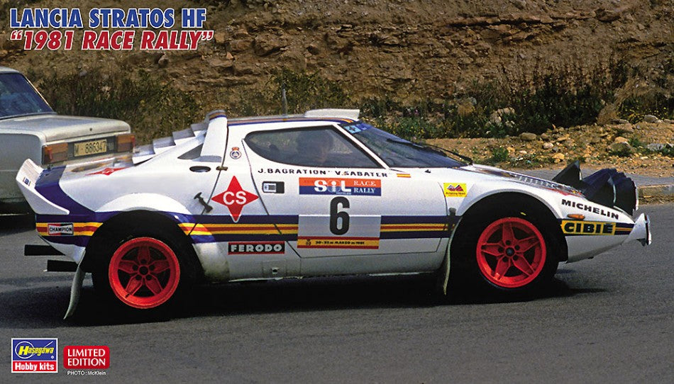 LANCIA STRATOS HF N 6 RALLY RACE 1981 J.BAGRATION - V.SABATER / 1:24