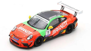 Porsche 911 GT3 CUP #7 MIGUEL PALUDO PORSCHE CARRERA CUP BRASIL CHAMPION 2021 rød/grøn/sort 1:43