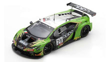 Indlæs billede til gallerivisning Lamborghini HURACAN GT3 EVO #29 LENZ/FORNE/COSTANTINI/DI FOLCO 24H SPA 2019 grøn/sort 1:43