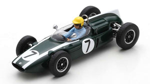 Cooper T55 #7 TONY MAGGS 5th DUTCH GP ZANDVOORT 1962 mørk grøn/hvid 1:43