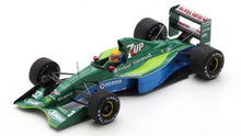 Indlæs billede til gallerivisning JORDAN 191 #32 ROBERTO MORENO ITALIAN GP 1991 grøn/blå 1:43