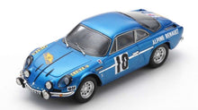 Indlæs billede til gallerivisning Alpine A110 #10 VINATIER/CALLEWAERT - VAINQUEUR RALLYE DES ROUTES DU NORD 1963 blå metallic 1:43