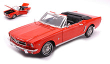 Indlæs billede til gallerivisning FORD MUSTANG 1/2 CONVERTIBLE 1964 ORANGE 1:18