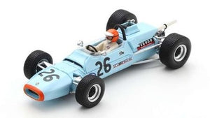 Matra MS5 #26 JEAN-PIERRE JABOUILLE VAINQUEUR MONTIHERY F3 1968 lys blå/orange 1:43