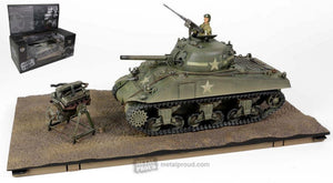 Sherman M4A3 (75) U.S. MEDIUM TANK VVSS SUSPENSION & 57° GLACIS DIRECT VISION SCOPE oliven grøn 1:32