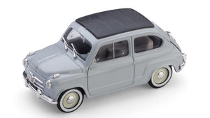 FIAT 600 CONVERTIBILE CHIUSA 1956 GRIGIO PERLA 1:43