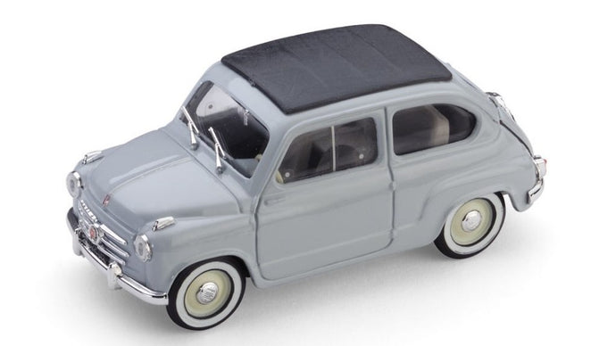 FIAT 600 CONVERTIBILE CHIUSA 1956 GRIGIO PERLA 1:43