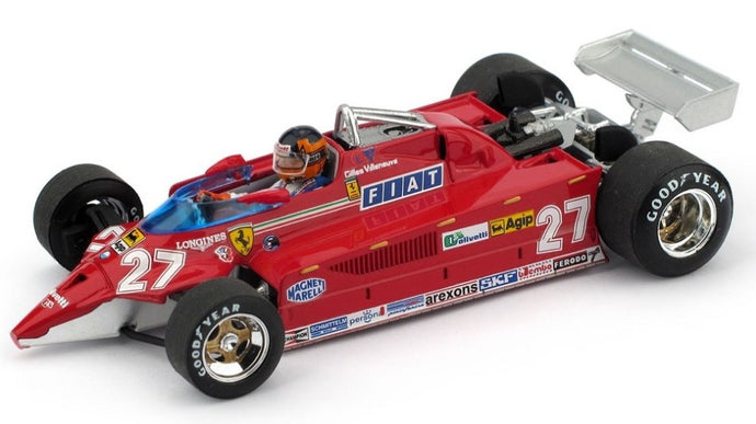 FERRARI 126CK TURBO AEROPORTO ISTRANA 1981 1^ G.VILLENEUVE VS/F104 1:43