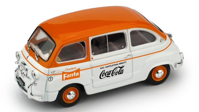 FIAT 600D MULTIPLA COMMERCIALE FANTA/COCA COLA 1961 1:43