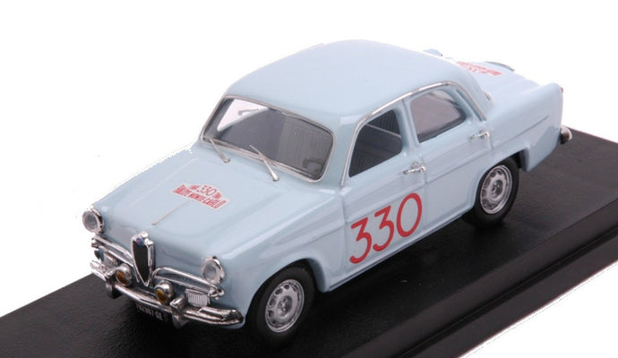 ALFA ROMEO GIULIETTA TI N 330 RALLY MONTECARLO 1964 PINASCO - SANFILIPPO LIGHT BLUE 1:43
