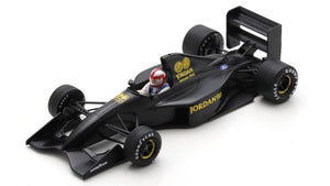 JORDAN 191 JOHN WATSON TEST SILVERSTONE 1990 sort/gul 1:43