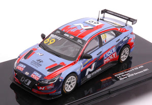 Hyundai ELANTRA N TCR LIQUI MOLY RACING TEAM #69 J-K.VERNAY WTCR DEUTSCHLAND 2021 blå/rød 1:43
